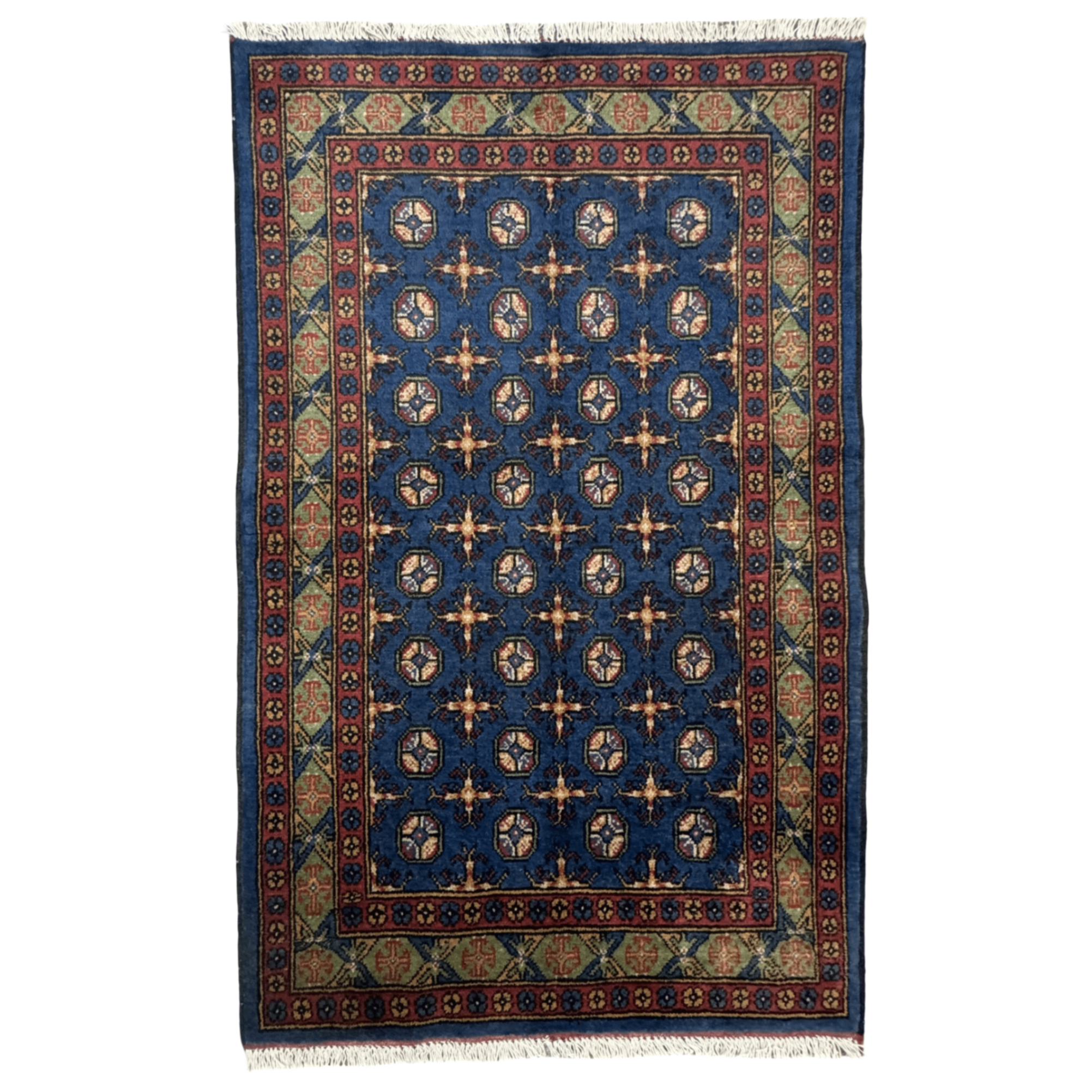 180 x 111 cm Hand-Knotted Color Afghan Akche – Wool Rug