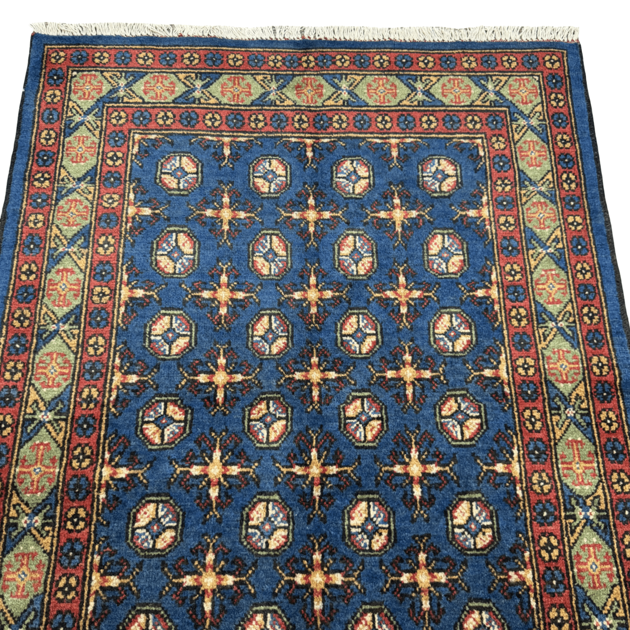 180 x 111 cm Hand-Knotted Color Afghan Akche – Wool Rug