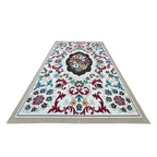 275 x 200 cm French Garden on Pearl Ivory Non-Slip Area Rug
