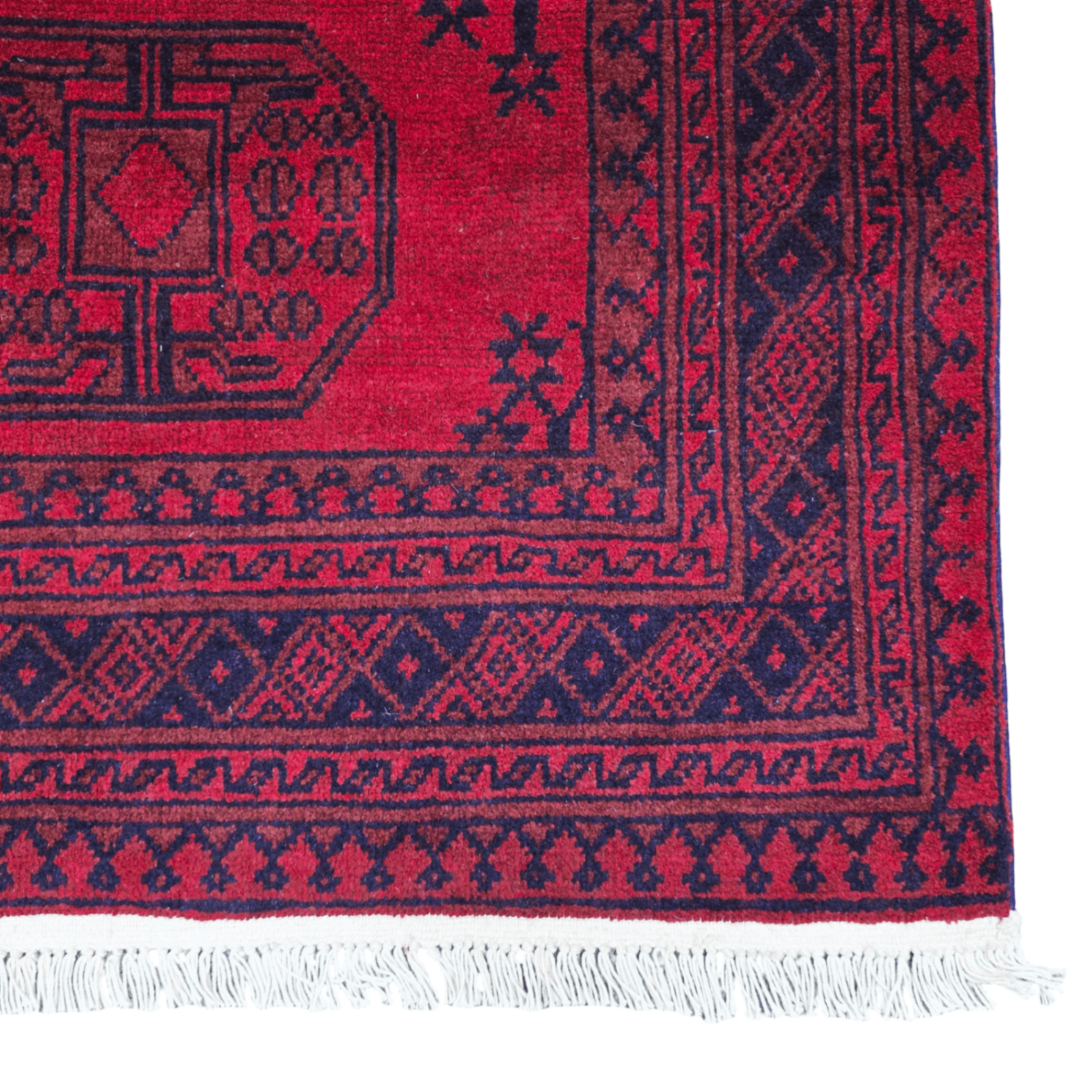242 x 143 cm Hand-Woven Afghan Akche Rug