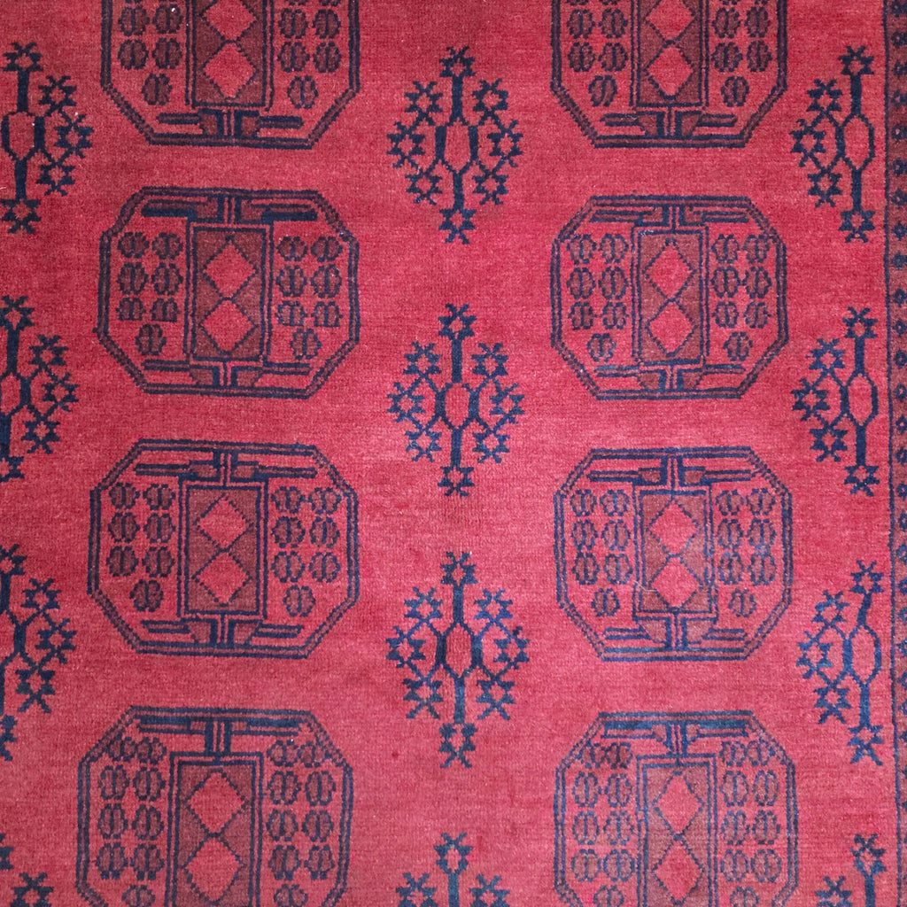 242 x 143 cm Hand-Woven Afghan Akche Rug
