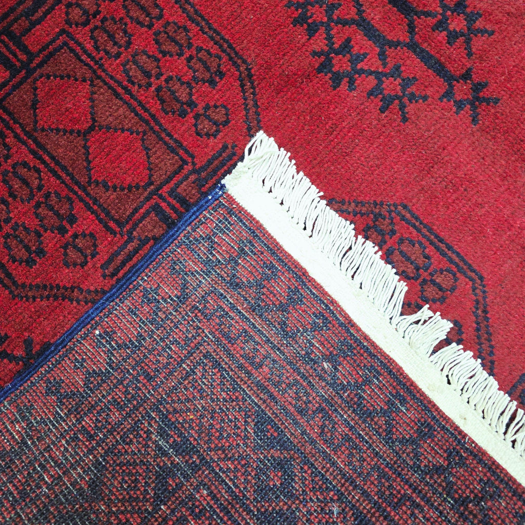 242 x 143 cm Hand-Woven Afghan Akche Rug