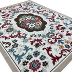 275 x 200 cm French Garden on Pearl Ivory Non-Slip Area Rug