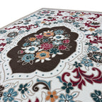 275 x 200 cm French Garden on Pearl Ivory Non-Slip Area Rug