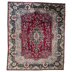 377 x 297 cm Hand-Knotted Persian Mashad Rug