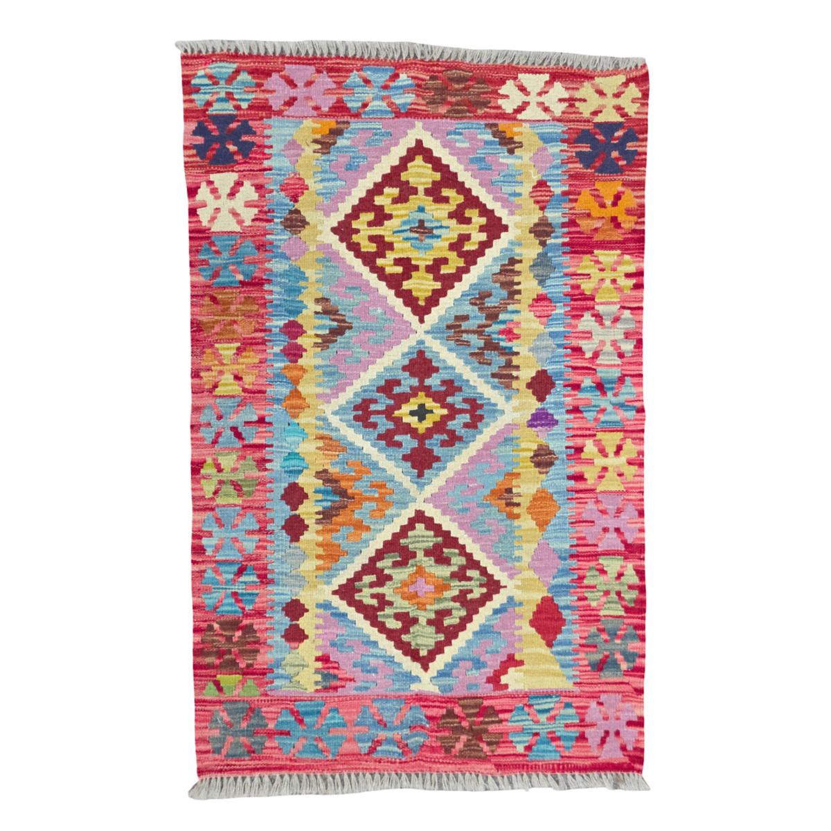 117 x 74 cm Hand Woven Afghan Kilim Rug