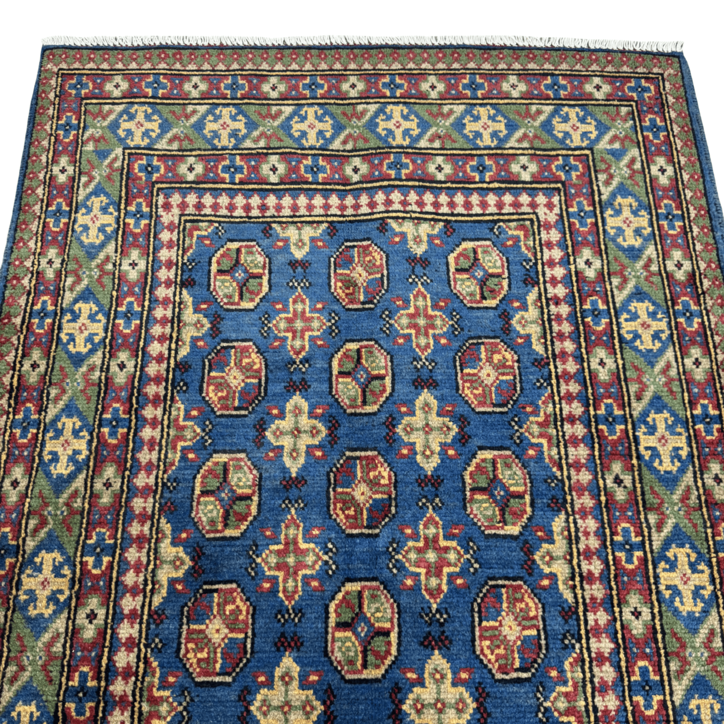 185 x 120 cm Hand-Knotted Afghan Akche Rug