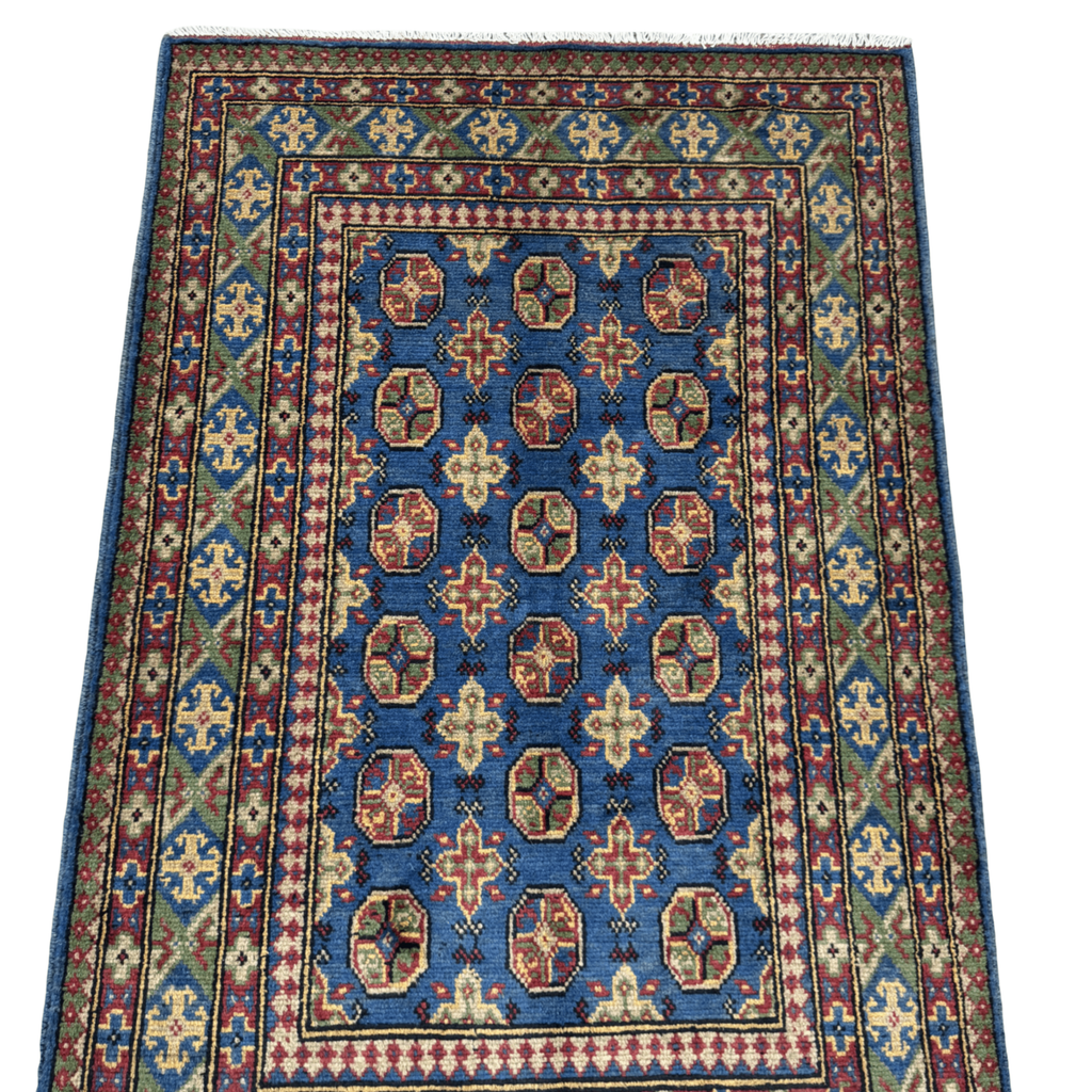185 x 120 cm Hand-Knotted Afghan Akche Rug