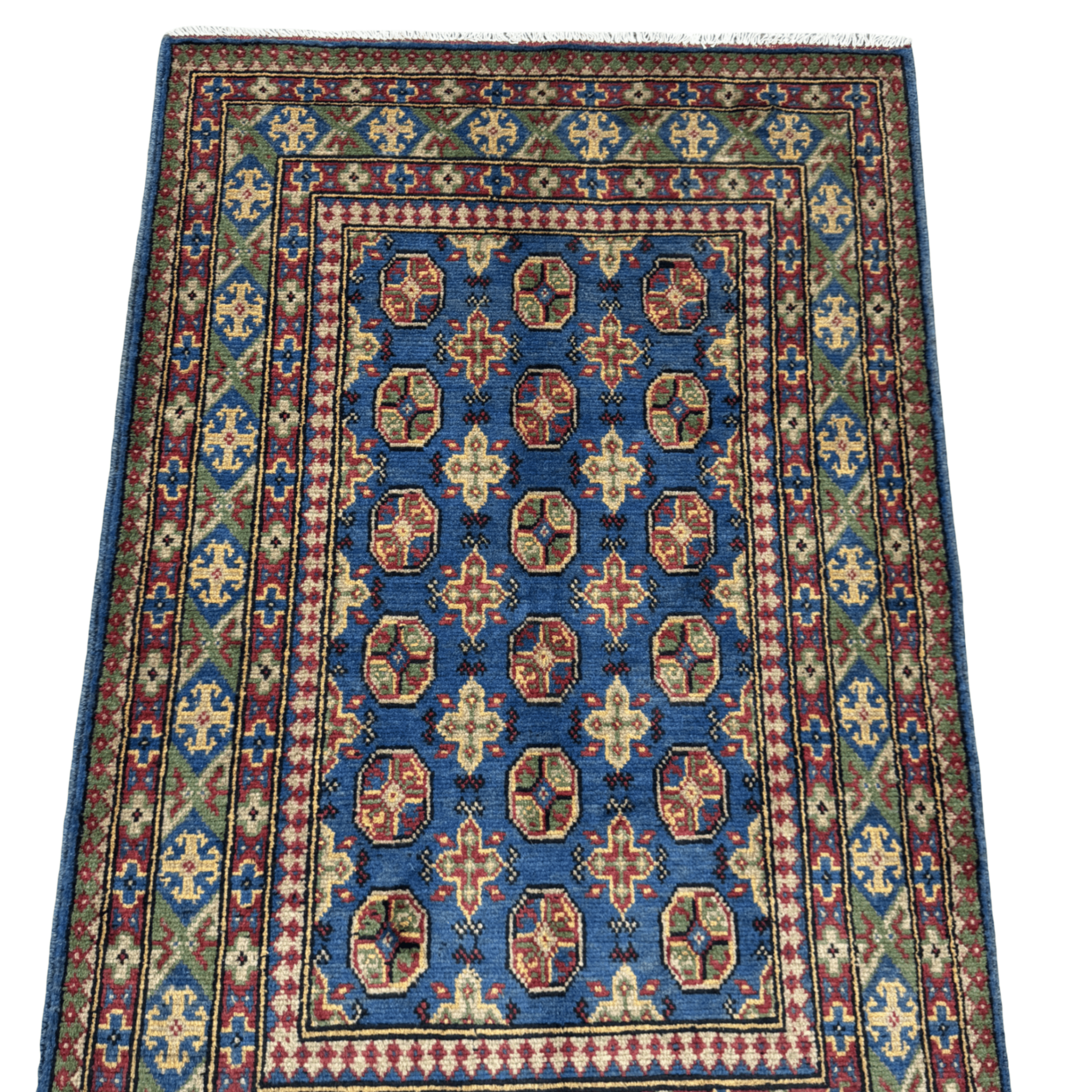 185 x 120 cm Hand-Knotted Afghan Akche Rug