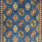 185 x 120 cm Hand-Knotted Afghan Akche Rug