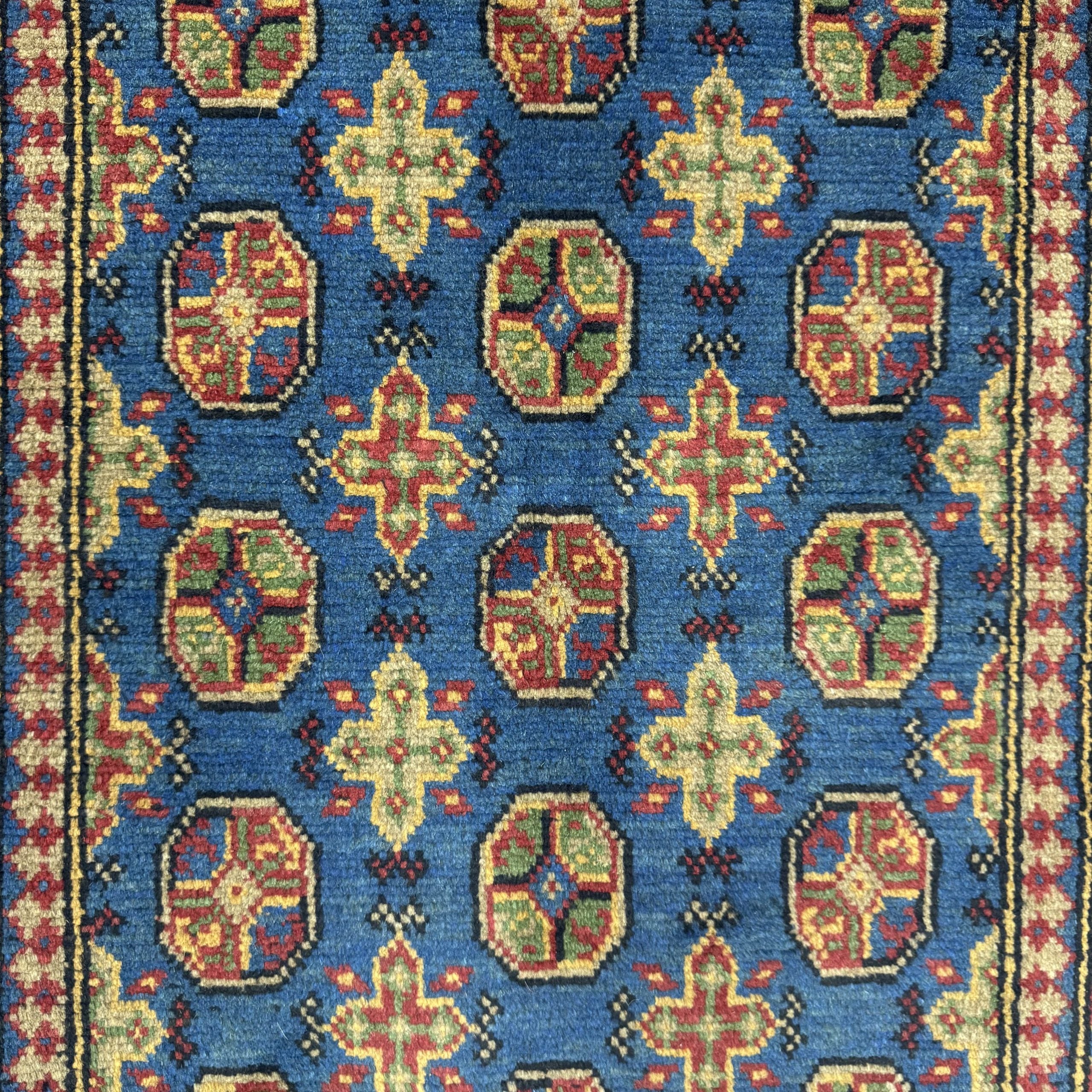 185 x 120 cm Hand-Knotted Afghan Akche Rug