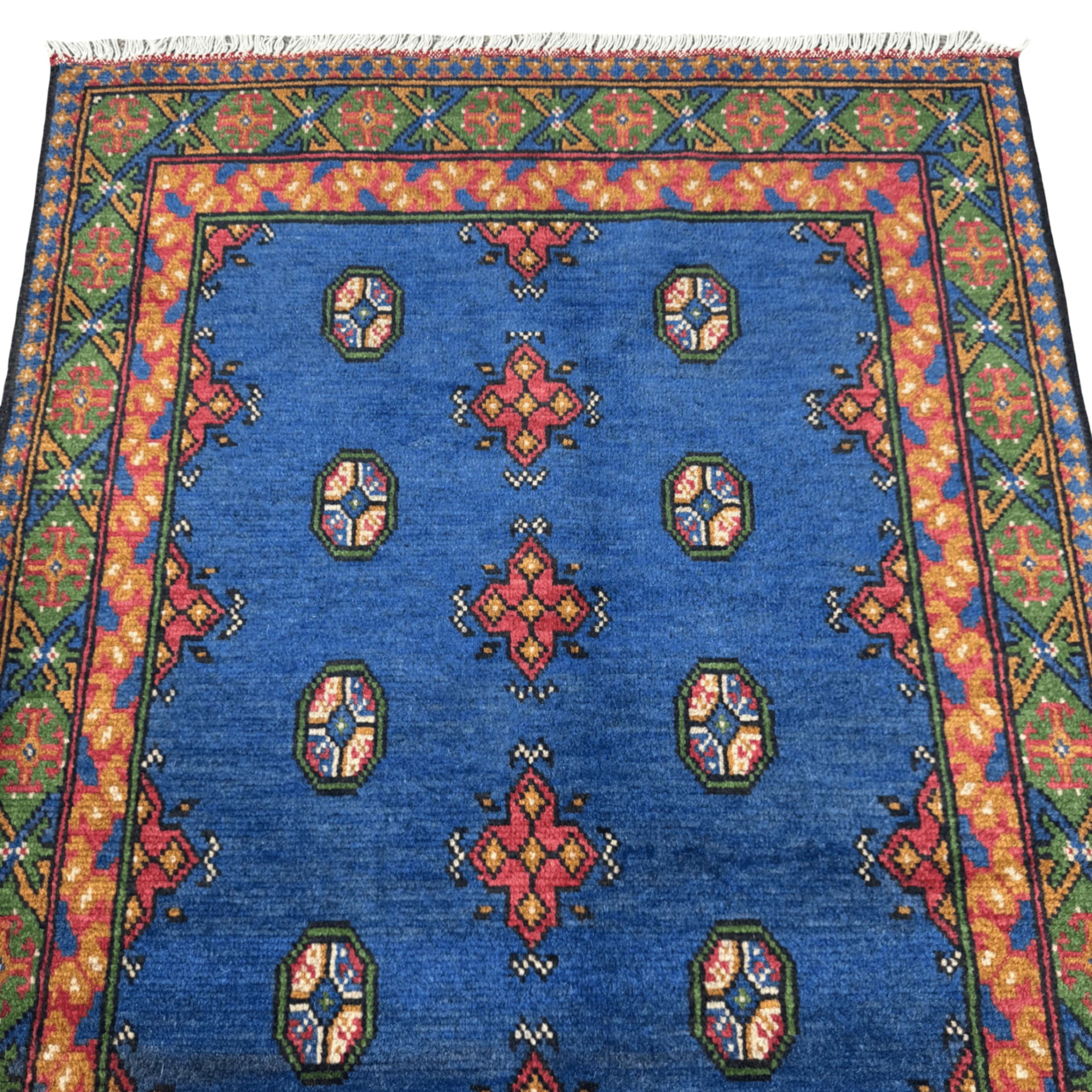 205 x 105 cm Hand-Knotted Afghan Akche Rug