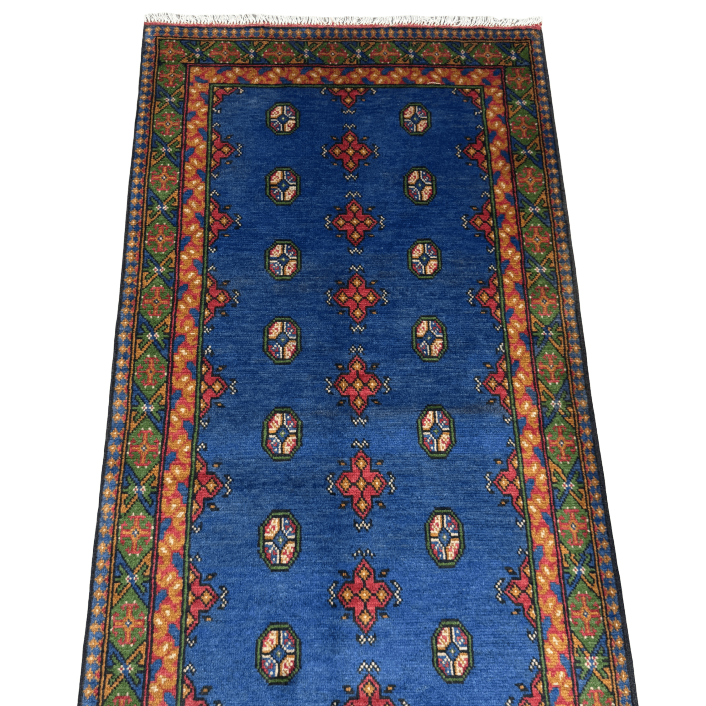 205 x 105 cm Hand-Knotted Afghan Akche Rug