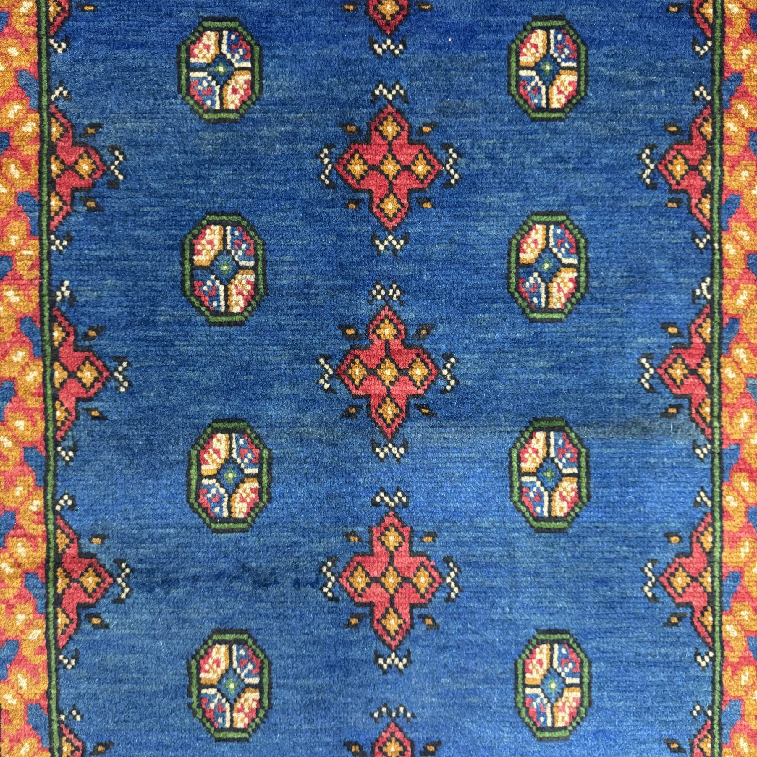 205 x 105 cm Hand-Knotted Afghan Akche Rug