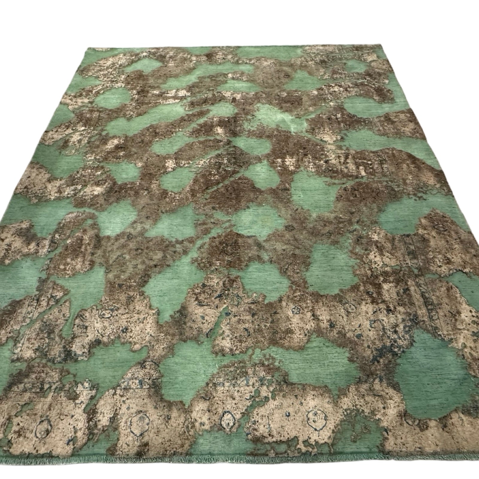 333 x 262 cm Hand-Knotted Ultra Vintage Persian Wool Rug