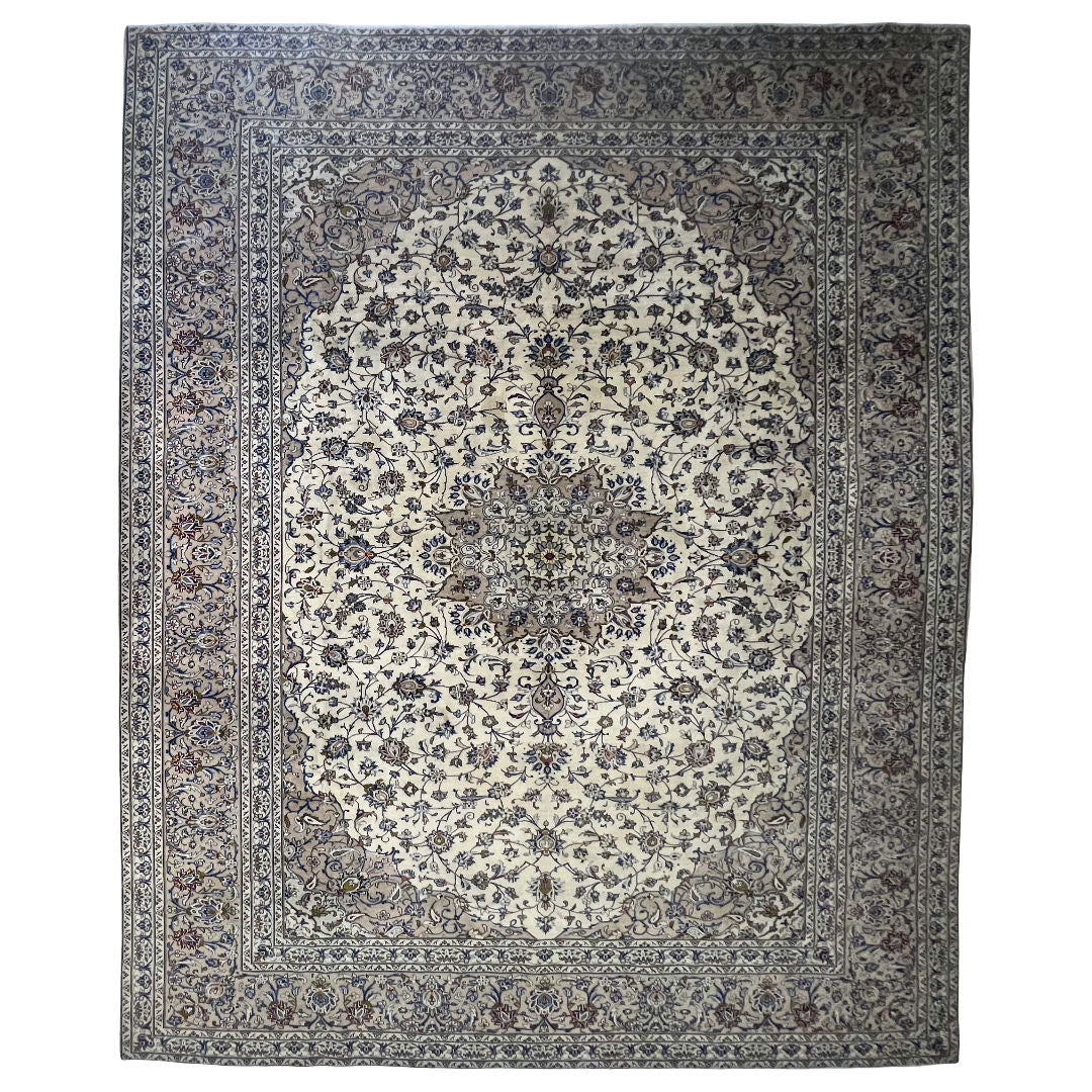 388 x 300 cm Hand-Knotted Persian Kashan Rug