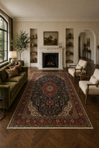 295 x 200 cm Hand-Knotted Persian Kashan Floral Rug