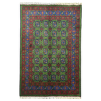 168 x 112 cm Hand-Knotted Color Afghan Akche