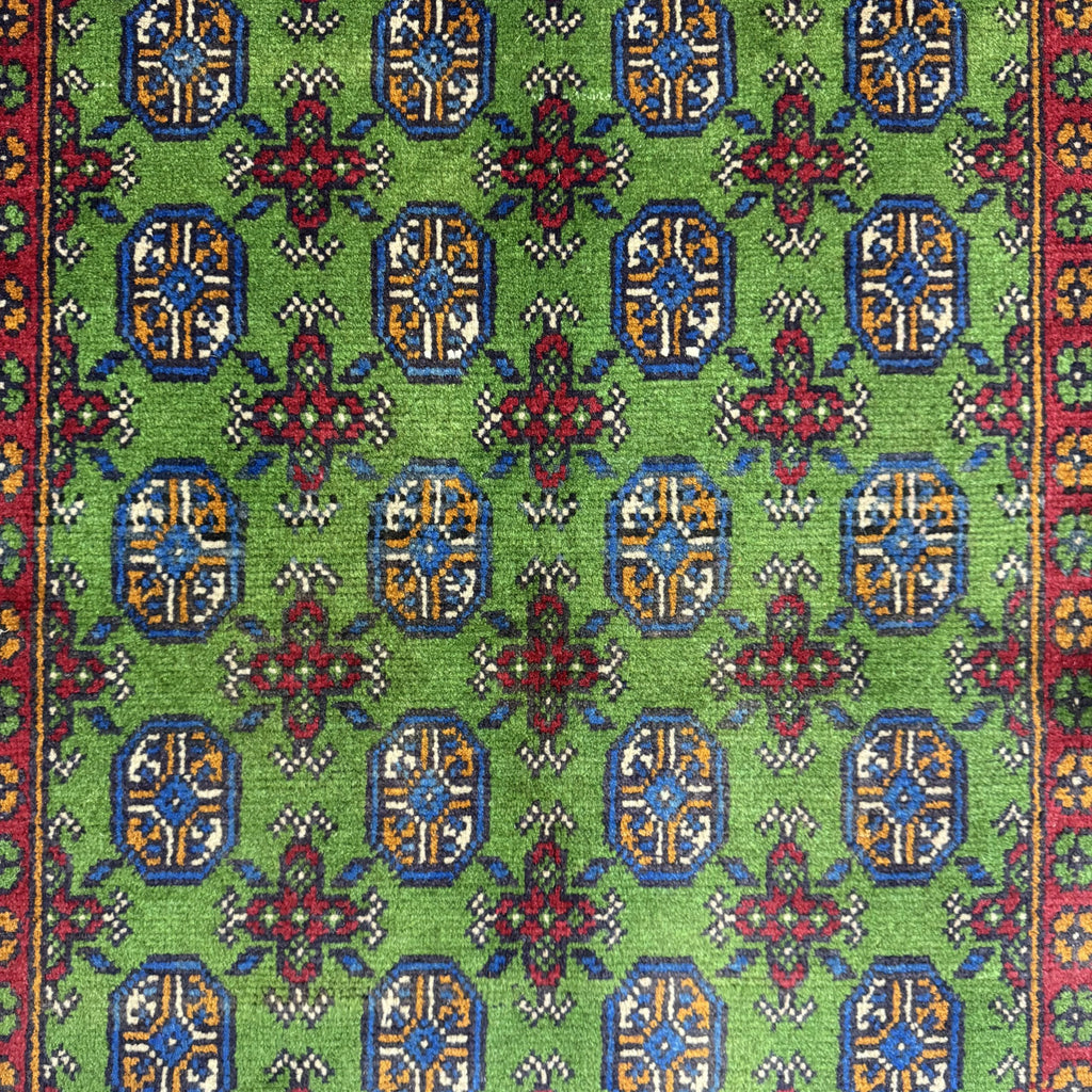 168 x 112 cm Hand-Knotted Color Afghan Akche