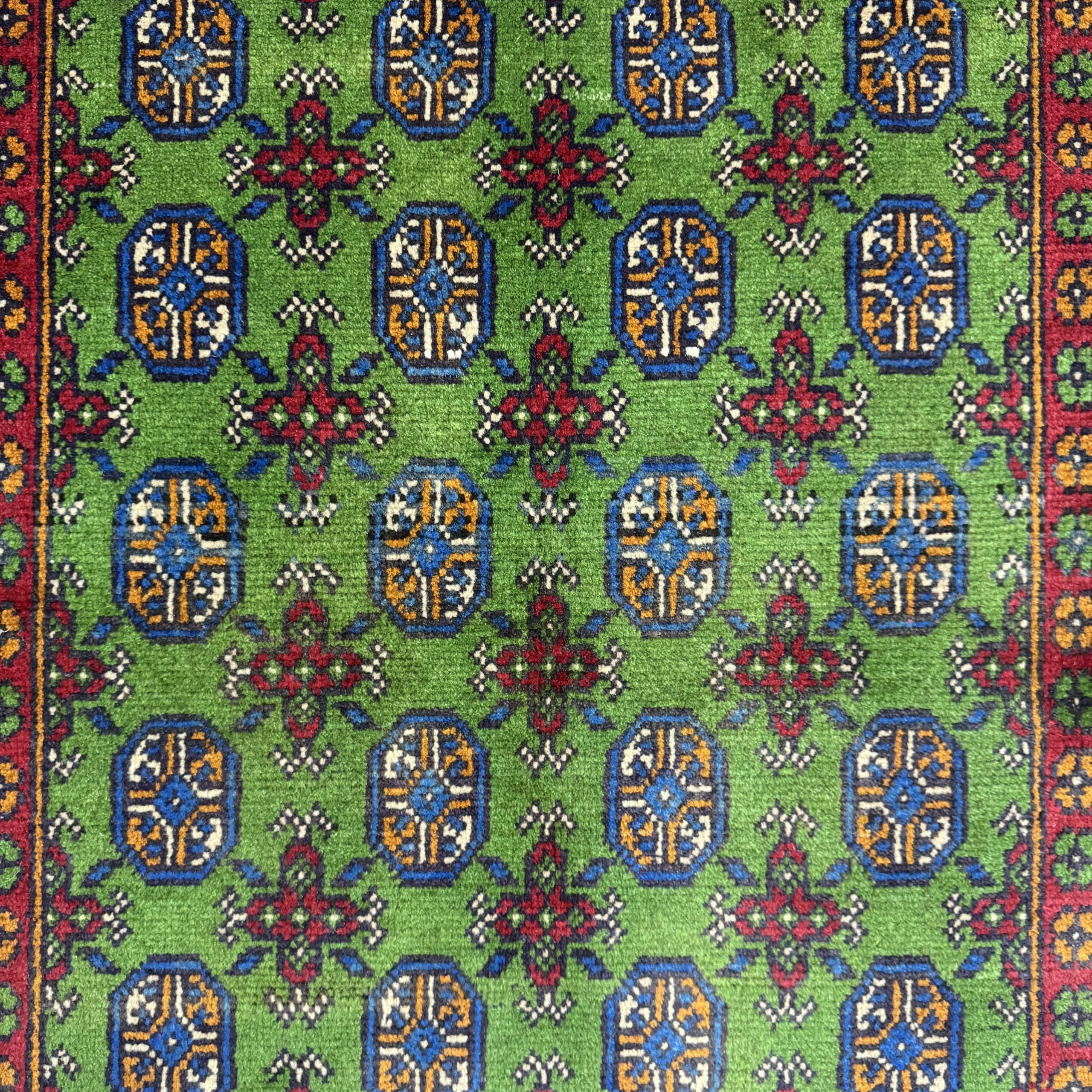 168 x 112 cm Hand-Knotted Color Afghan Akche