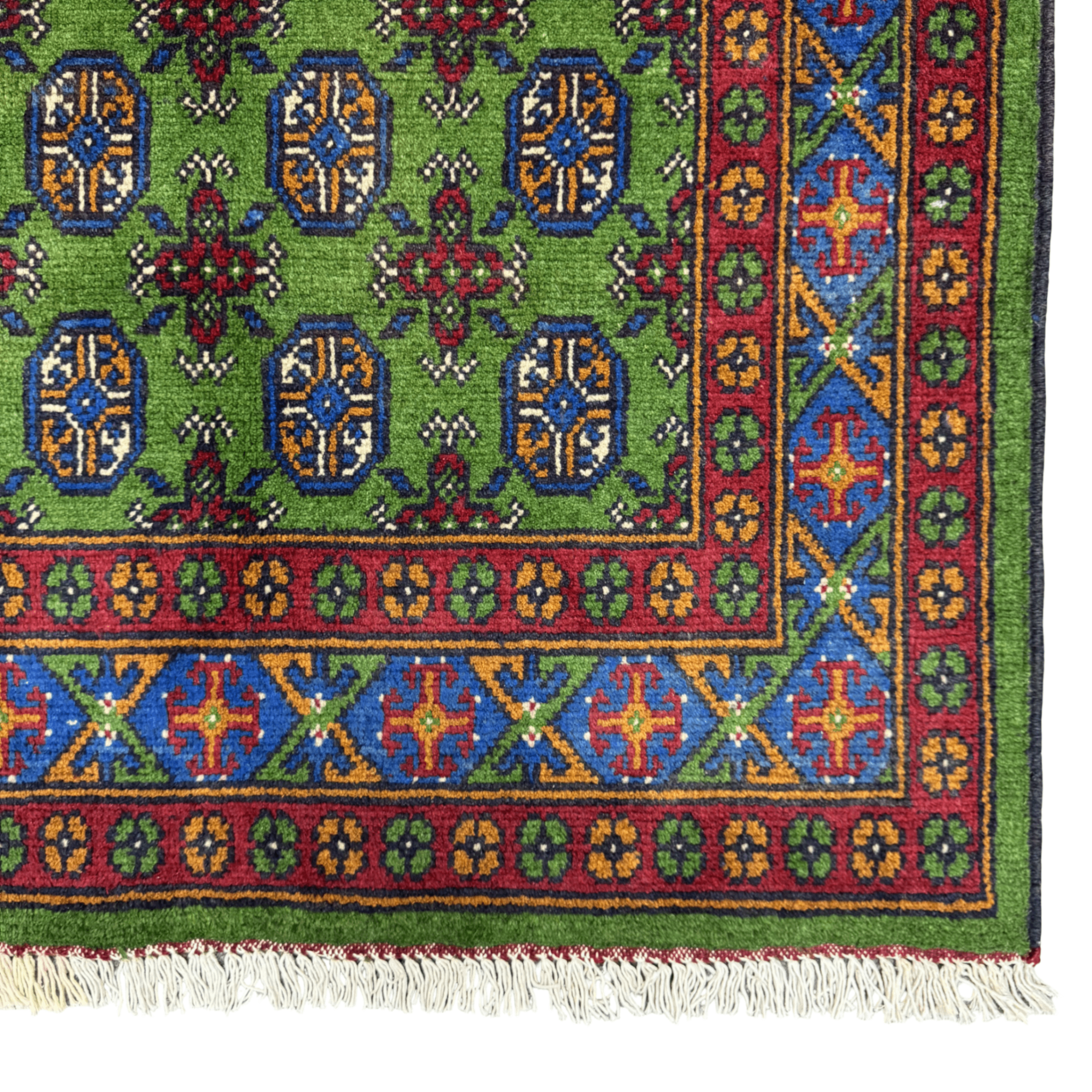 168 x 112 cm Hand-Knotted Color Afghan Akche
