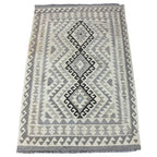 179 x 120 cm Hand-Woven Afghan Kilim Rug