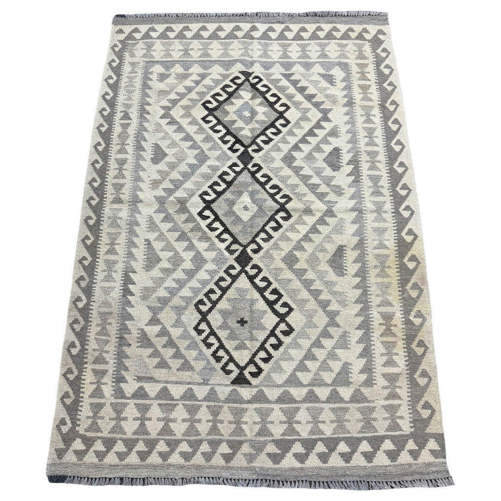 179 x 120 cm Hand-Woven Afghan Kilim Rug