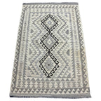 179 x 120 cm Hand-Woven Afghan Kilim Rug