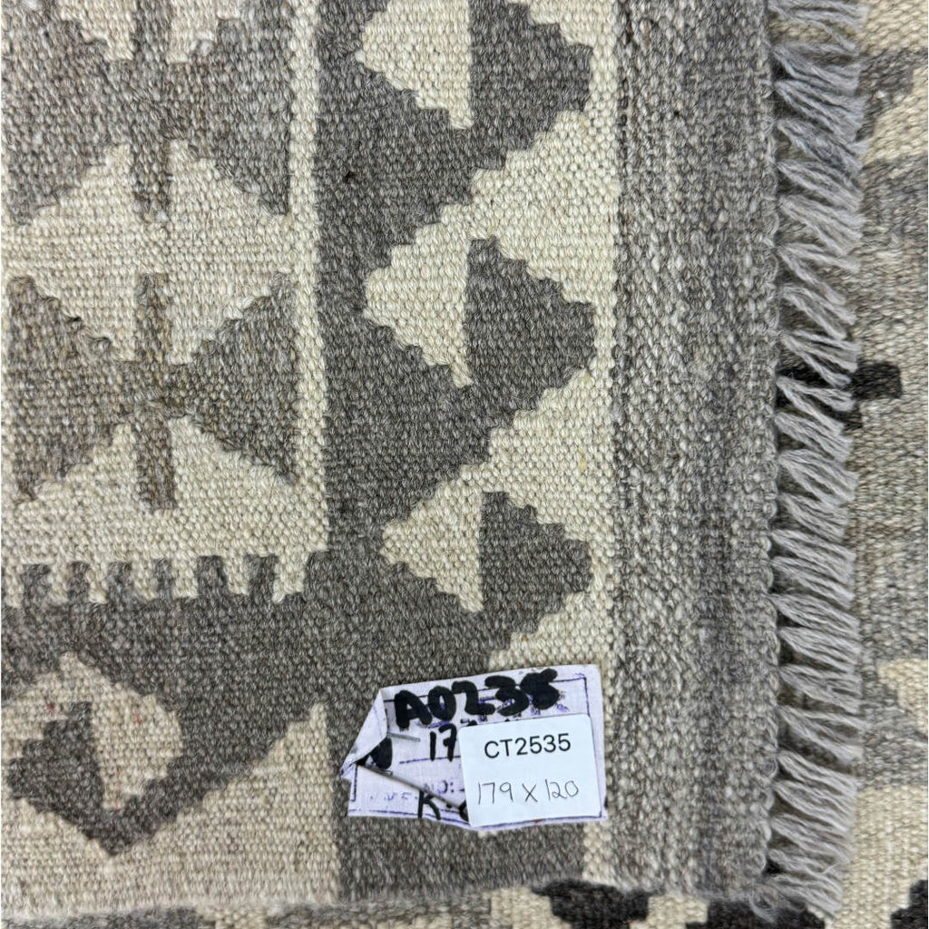 179 x 120 cm Hand-Woven Afghan Kilim Rug