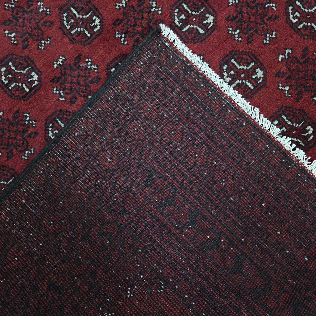 240 x 156 cm Hand-Knotted Afghan Bokhara Akche Rug