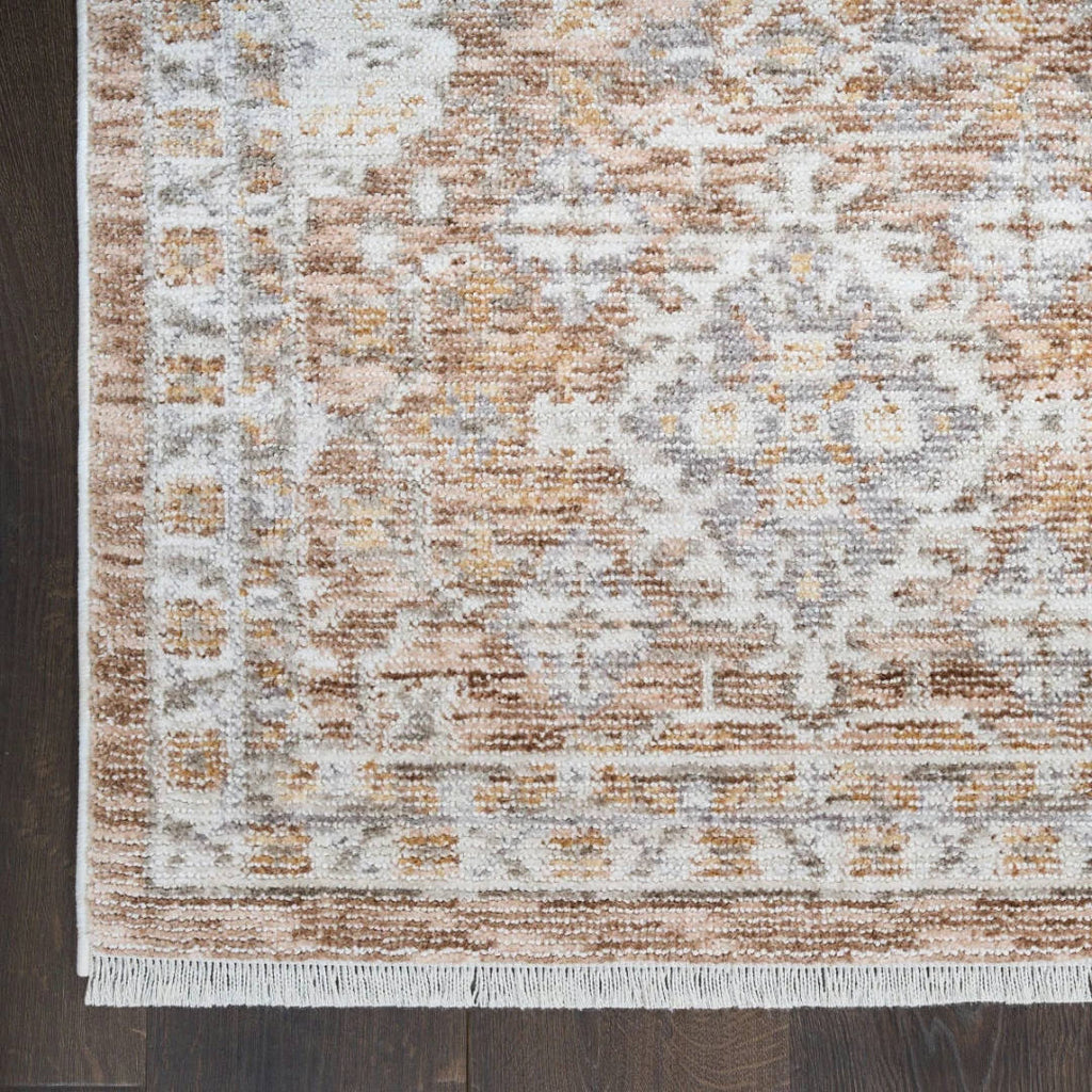 365 x 274 cm Vintage Terracotta & Ivory Persian-Style Floral Rug