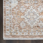 365 x 274 cm Vintage Terracotta & Ivory Persian-Style Floral Rug