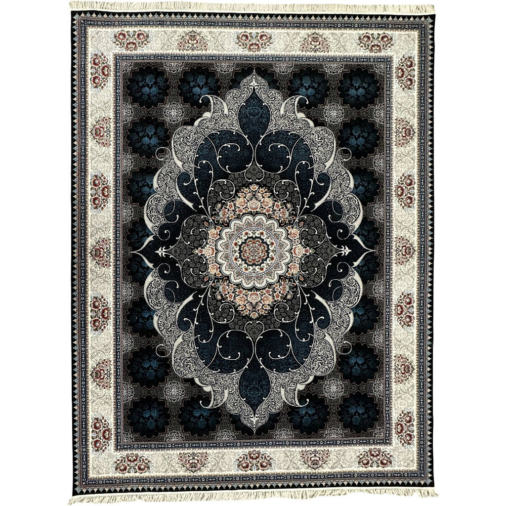 400 x 300 cm Persian Machine Aubusson Navy Rug