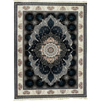 400 x 300 cm Persian Machine Aubusson Navy Rug