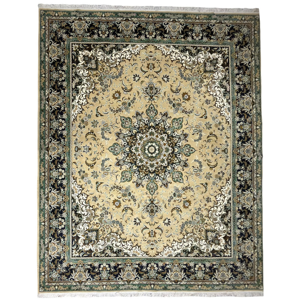 400 x 300 cm Persian Machine-Made Beige Floral Rug