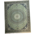 400 x 300 cm Persian Machine-Made Moss Floral Rug