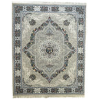 400 x 300 cm Persian Machine-Made Floral, Grey Rug