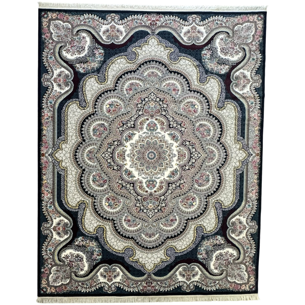 400 x 300 cm Persian Machine-Made, Navy/Grey Rug