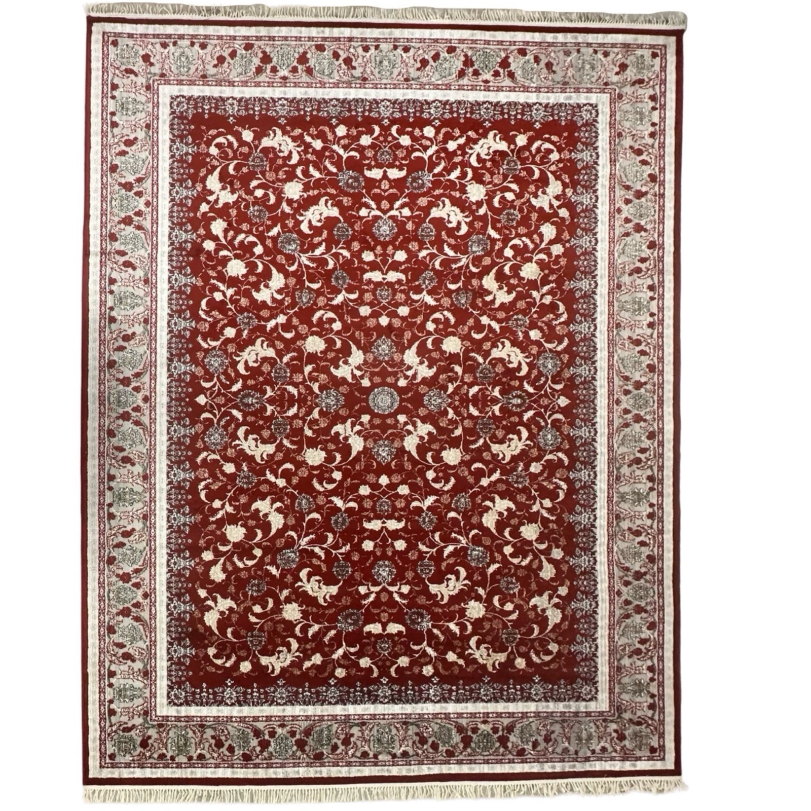 400 x 300 cm Persian Machine-Made Red All-Over Floral Rug