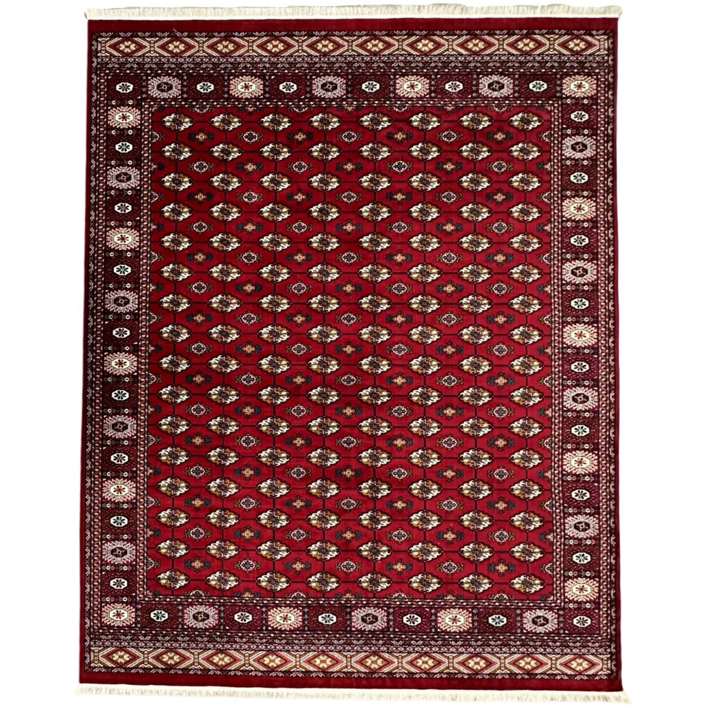 400 x 300 cm Machine-Made Red Tekke Turkmen Design Rug