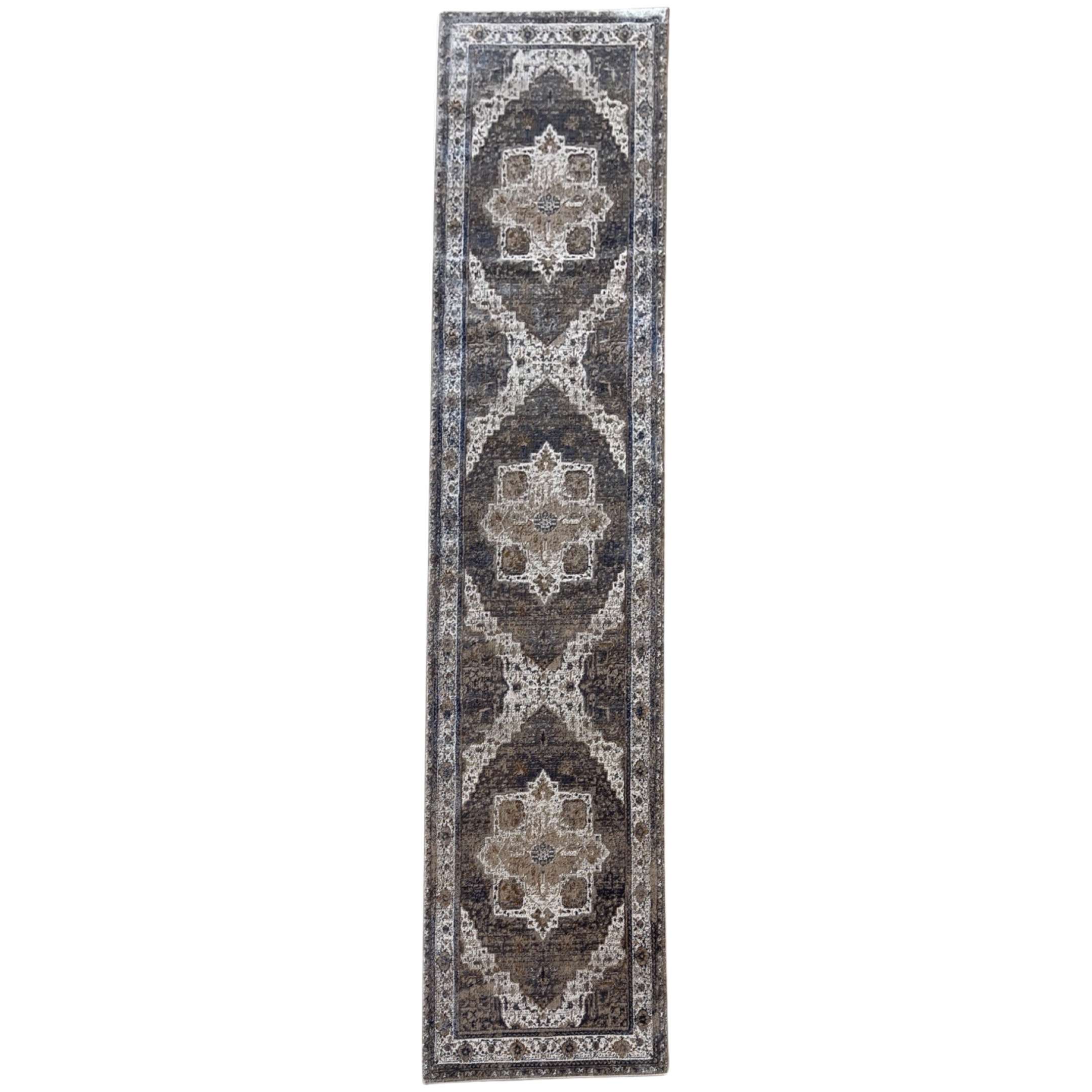 400 x 80 cm Persian Vintage Machine-Made Runner Rug