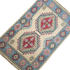 100 x 53 cm Afghan Chobi Hand-Knotted Wool Rug