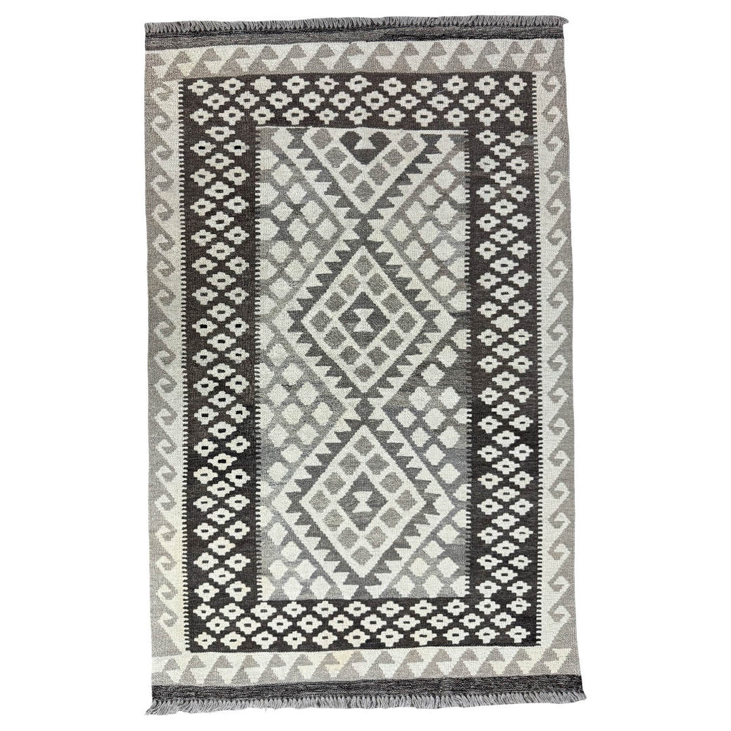Afghan Kilim Rug 155 × 96 cm – Hand-Woven Wool Flatweave