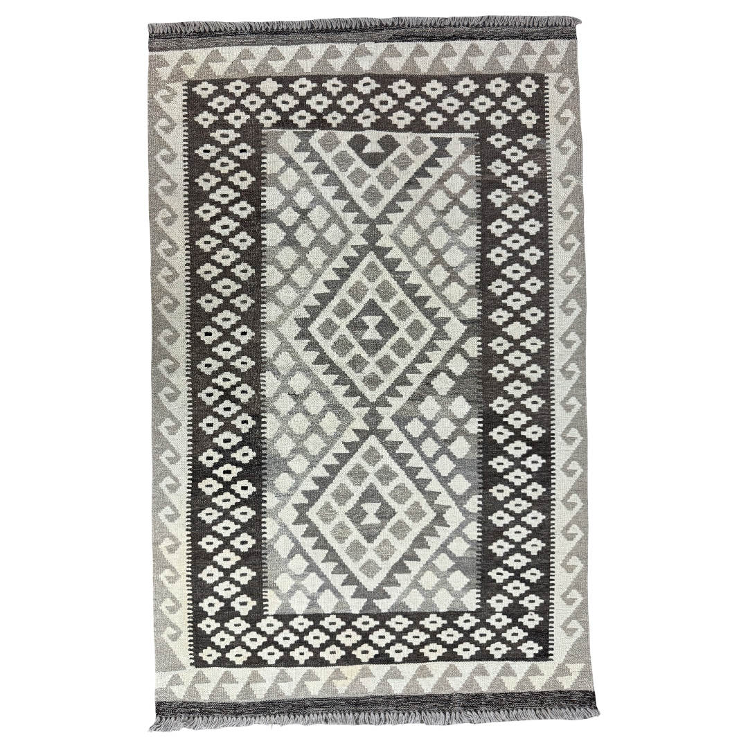 Afghan Kilim Rug 155 × 96 cm – Hand-Woven Wool Flatweave