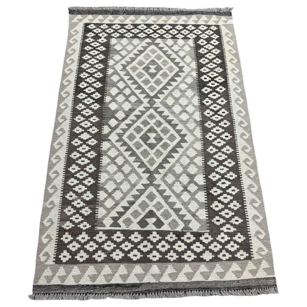Afghan Kilim Rug 155 × 96 cm – Hand-Woven Wool Flatweave