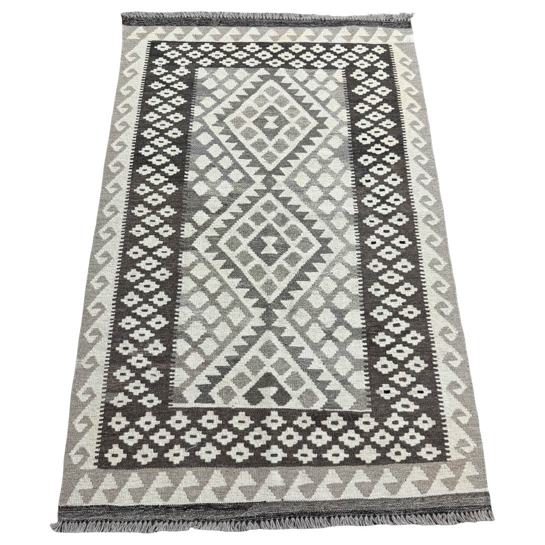 Afghan Kilim Rug 155 × 96 cm – Hand-Woven Wool Flatweave