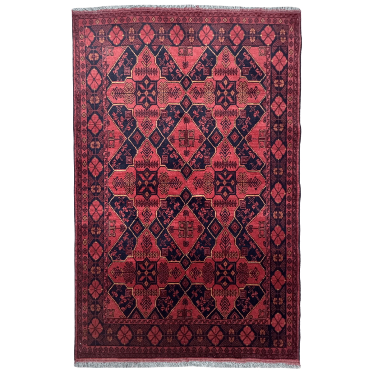 190 x 123 cm Hand-Knotted Turkmen – Wool Rug