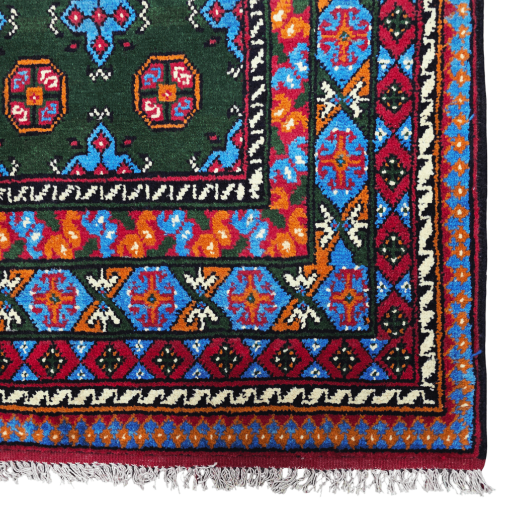 236 x 170 cm Hand-Woven Afghan Akche Rug