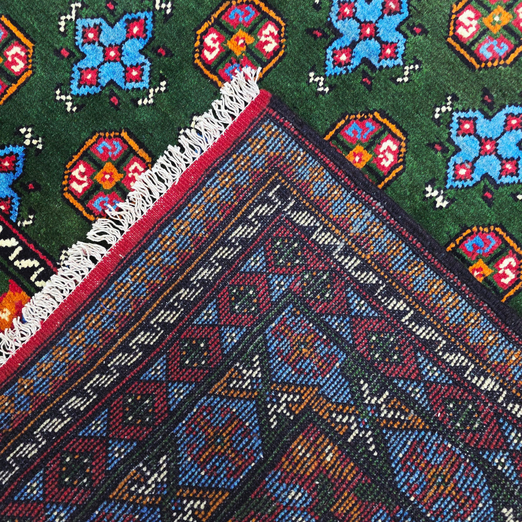 236 x 170 cm Hand-Woven Afghan Akche Rug