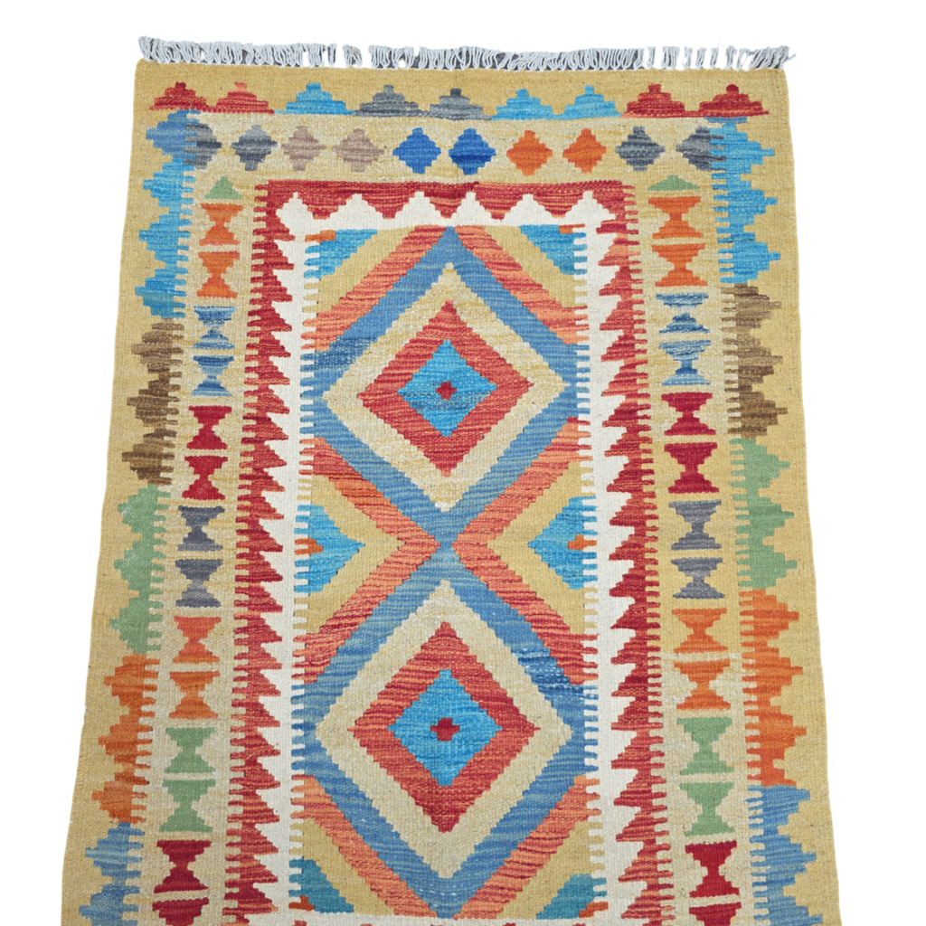 125 x 84 cm Hand Woven Afghan Kilim Rug